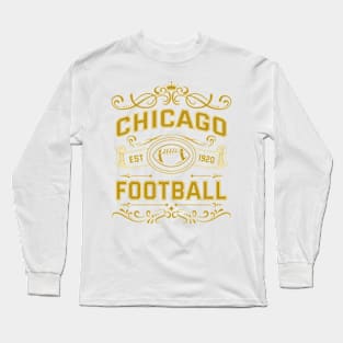 Vintage Chicago Football Long Sleeve T-Shirt